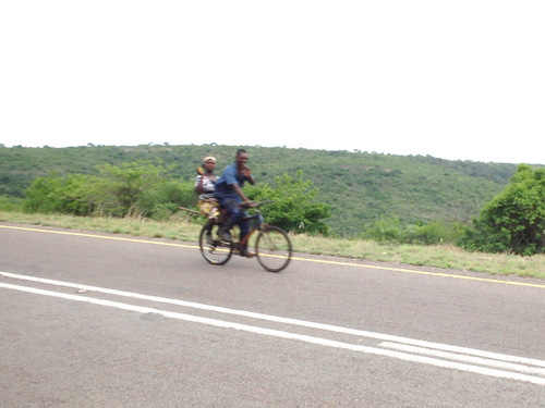 We waved at two riders.